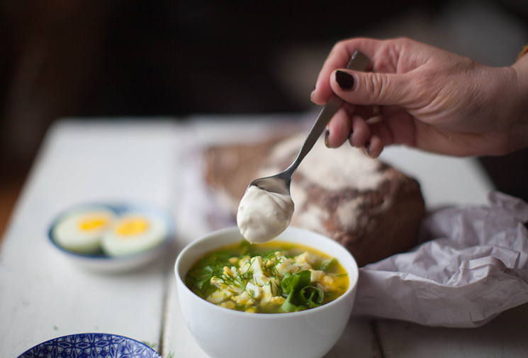Как приготовить Щавелевый суп с яйцом с мясом рецепт пошагово