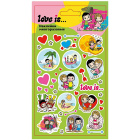 Наклейки объемные Love is1