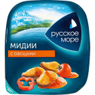 Салат из мяса мидий с овощами Русское море1