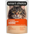 Корм для кошек влажный полнорационный Smart Choice1