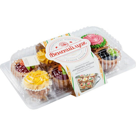 Cкидка Пирожное Корзиночка ягодная Венский цех. Акционный товар в каталоге