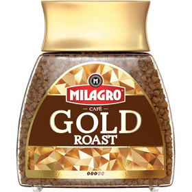 Cкидка Кофе растворимый Gold Roast Milagro. Акционный товар в каталоге