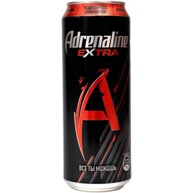Cкидка Напиток энергетический Extra Adrenaline Rush. Акционный товар в каталоге