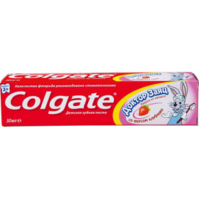 Cкидка Зубная паста детская Доктор заяц Colgate. Акционный товар в каталоге