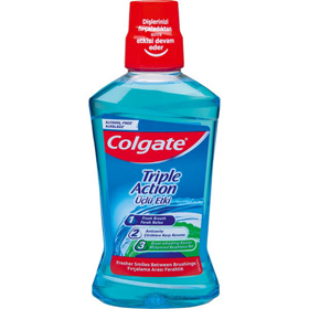 Cкидка Ополаскиватель для полости рта Тройное Действие Colgate. Акционный товар в каталоге
