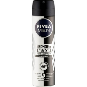 Cкидка Антиперспирант-спрей Невидимый для черного и белого Nivea Men. Акционный товар в каталоге