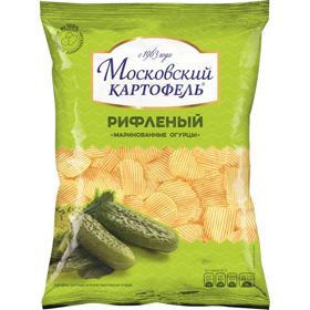 Cкидка Чипсы рифленые Московский картофель. Акционный товар в каталоге