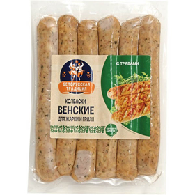 Cкидка Колбаски Венские Белорусская традиция. Акционный товар в каталоге