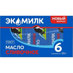 Cкидка Масло Сливочное Экомилк. Акционный товар в каталоге