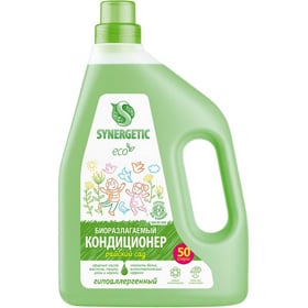 Cкидка Кондиционер для белья Райский сад Synergetic. Акционный товар в каталоге
